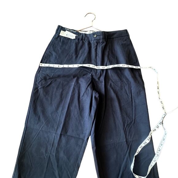 Daniel Cremieux Bayonne cotton Dress Pants Pleated navy Size 32 x 32 new - Picture 4 of 6